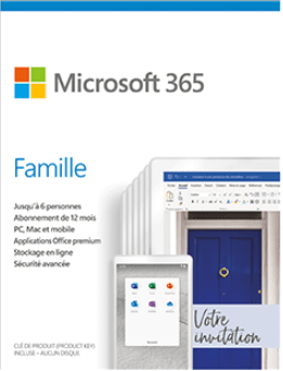 Compte Office 365 - 5 Appareils - Durée de vie 